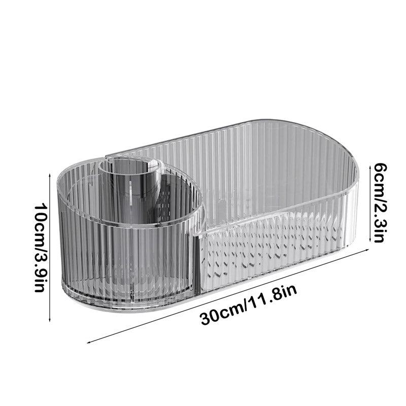 360 Rotating Makeup Organizer Cosmetic Storage Tray