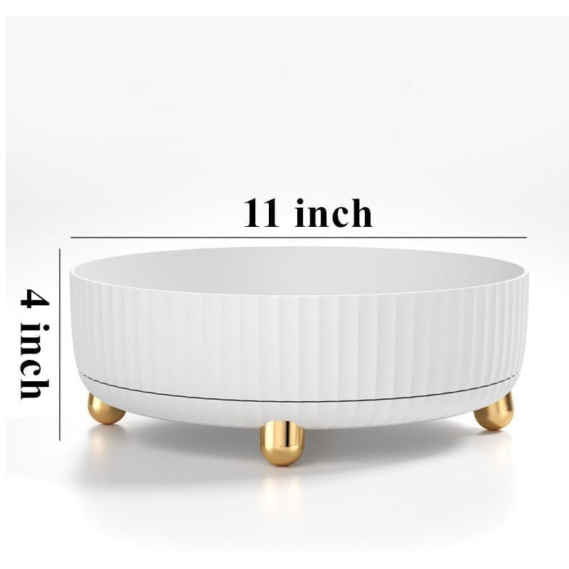 Rotating Makeup Organizer Tray With Stand