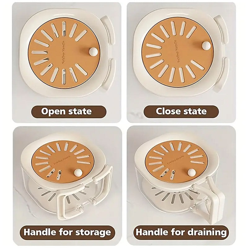 2 In 1 Fruit Strainer Container With Lid